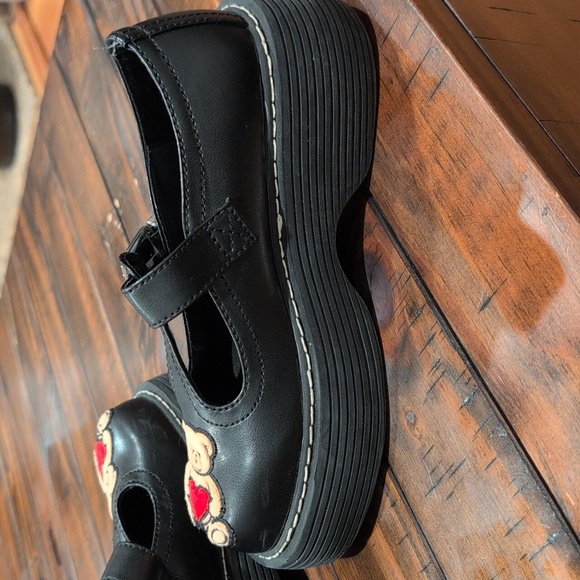 Delia*S Dolls Kill cuddle Brushes Teddy Bear Platform Mary Jane Shoes - Picture 6 of 9